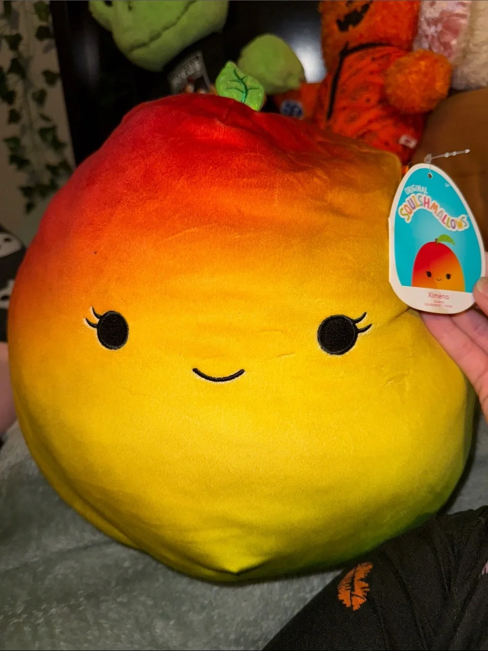 Squishmallows Ximena Mango Plush - Red, Orange, Yellow Gradient